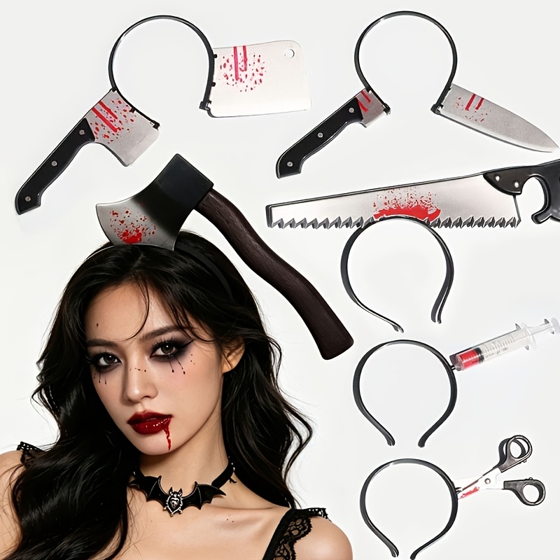 Cosplay Prop Knife - Halloween Decoration Fake Bloody Axe Saws