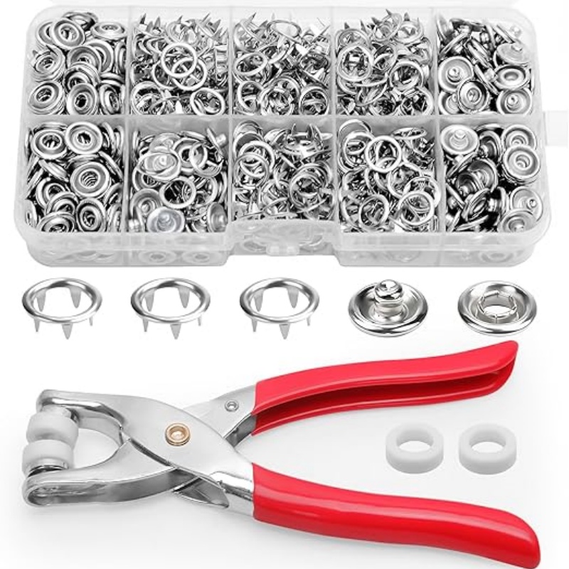 9.5mm Metal Snap Button Kit -  - Snap Fastener Set 评论和价格