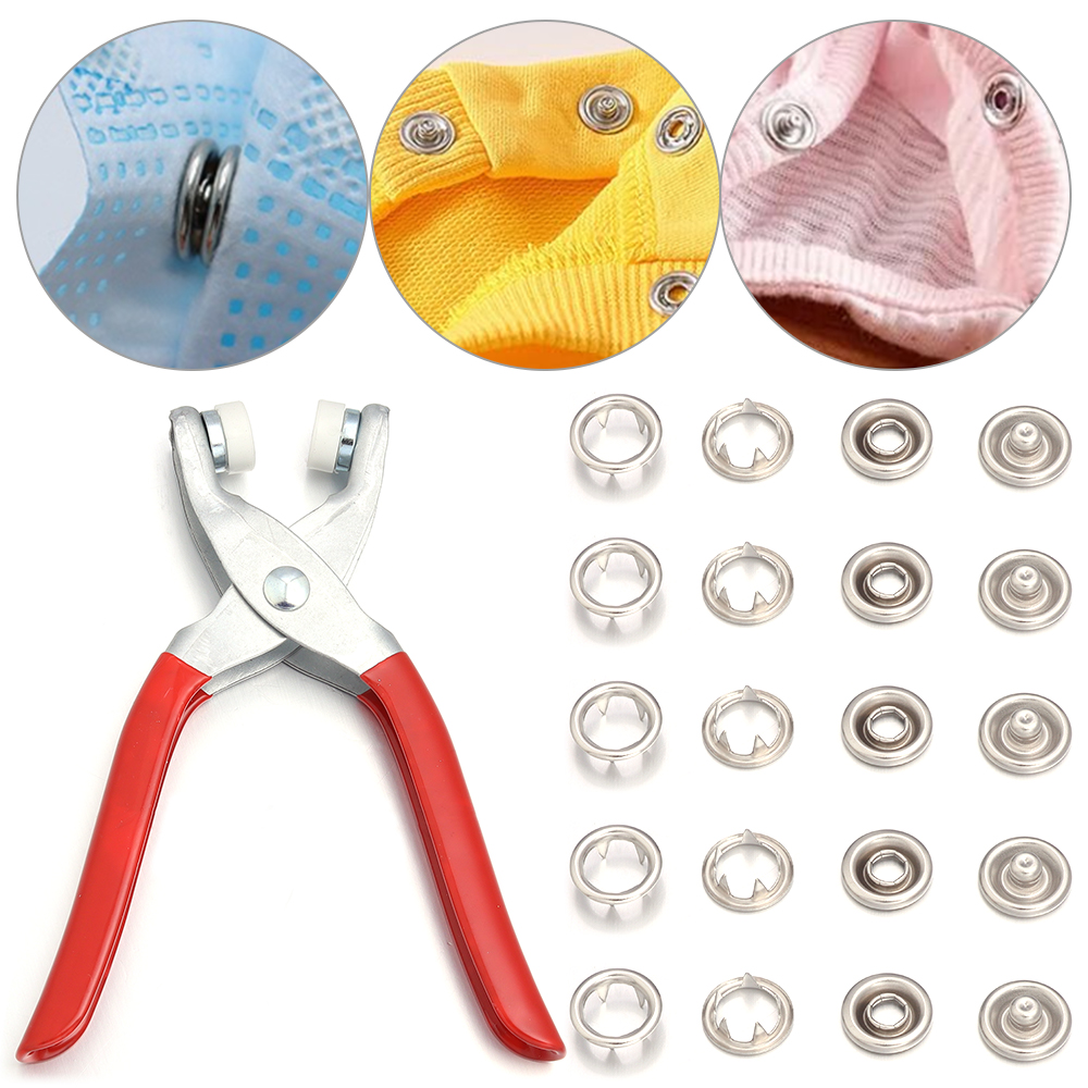 50sets 7.5/9.5/11mm Stainless  - Snap Fastener Set 评论和价格