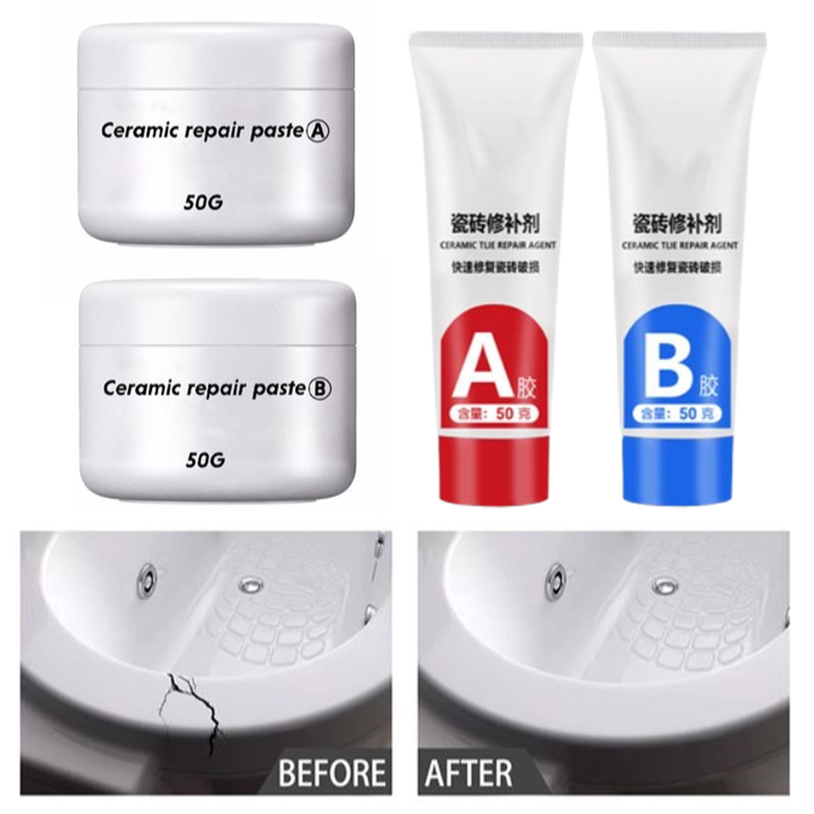 30/100g Tile Repair Agent AB A - Contact Cement Glue 评论和价格