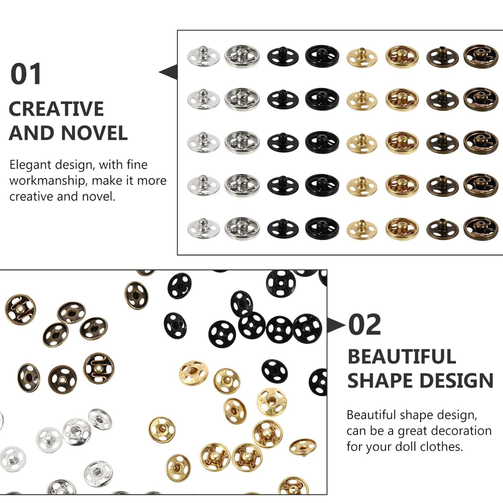 Stainless Steel Sew-on Snap Bu - Snap Fastener Set 评论和价格