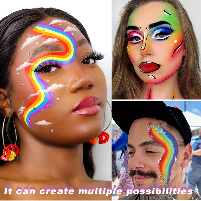 Rainbow Face and Body Paint Se - Body Paint Sfx 评论和价格