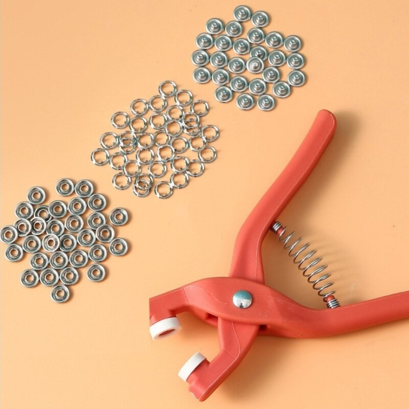50 Sets 9.5MM Five Jaw Buckle  - Snap Fastener Set 评论和价格