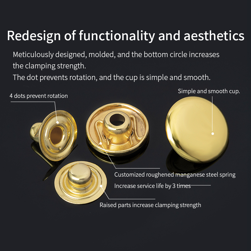 WUTA 20set Solid Brass Snap Bu - Snap Fastener Set 评论和价格