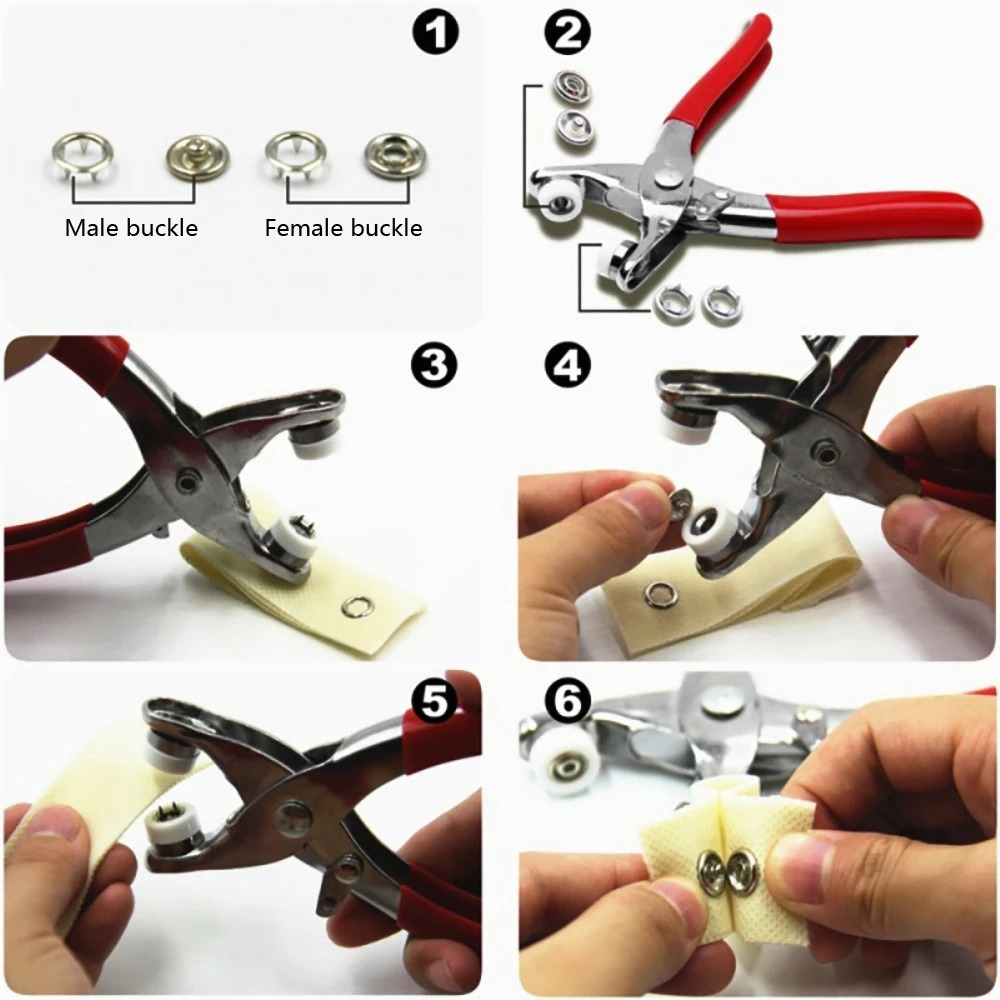 9.5mm Snap Button Pliers Kit w - Snap Fastener Set 评论和价格